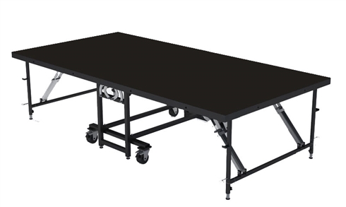 4FT X 8FT - 32” Mobile Folding Portable Stage ( Industrial Finish )