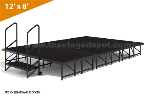 12' x 8' - 16"  Single Height Stage Kit ( Poly Finish )