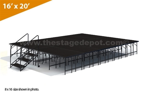 16' x 20' - 32" Single Height Stage Kit ( Poly Finish )