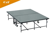 Mobile Folding Stages 4' X 8' Moblie Stage Section (In Polypropylene Finish)