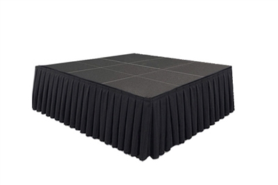 144 SQ. FT STAGE SYSTEM W/ SKIRTING  - 12 FT X 12 FT X 32"