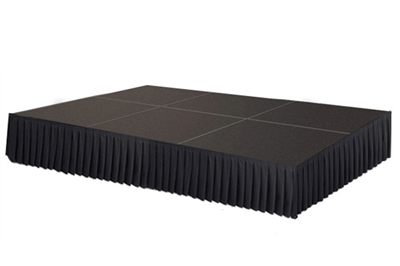 96 SQ. FT STAGE SYSTEM W/ SKIRTING - 12 FT X 8 FT X 16"