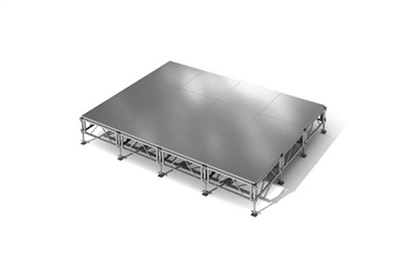 192 Square Foot All-Terrain Weather-Proof Stage Kit (12 Ft X 16 Ft) Height Adjustable To 24" To 32", 40" And 48" High