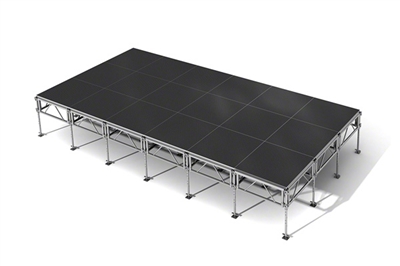 288 Square Foot All-Terrain Stage Kit (12 Ft X 24 Ft) Height Adjustable To 24" To 32", 40" And 48" High