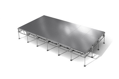 288 Square Foot All-Terrain Weather-Proof Stage Kit (12 Ft X 24 Ft) Height Adjustable To 24" To 32", 40" And 48" High