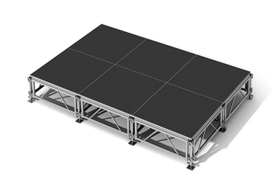 96 Sq Ft All-Terrain Stage Kit (12' x 8') Height-Adjustable 24-48 in