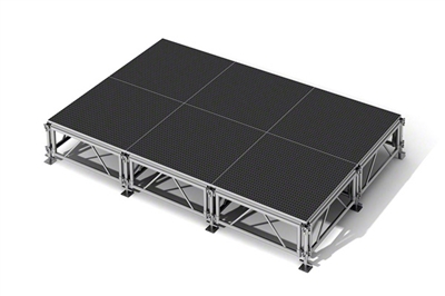 96 Square Foot All-Terrain Stage Kit (12 Ft X 8 Ft) Height Adjustable To 24" To 32", 40" And 48" High