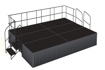12' x 16' Poly Finished Dual Height Executive Stage Kit