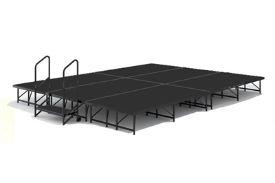 12' x 16' Poly Finished Dual Height Economy Executive Stage Kit