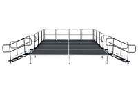 12' X 16' Fast Pro Elite Series Stage Kit - Height Adjustable 12" to 18" high