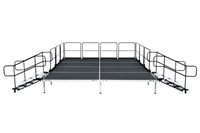 12' X 16' Fast Pro Elite Series Stage Kit - Height Adjustable 28" to 44" high