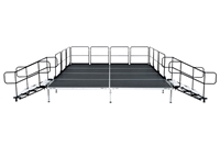 12' X 8' Fast Pro Elite Series Stage Kit - Height Adjustable 18" to 28" high