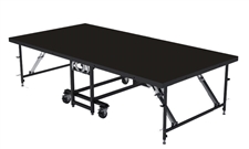 4FT X 8FT - 24” Mobile Folding Portable Stage ( Industrial Finish )