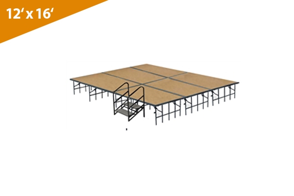 12' x 16' Economy Executive Portable Stage Kit | The Stage Depot
