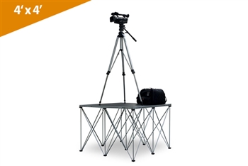 Single 4'X4' Duraflex Camera Platform With 32" Riser (Call for shipping before ordering)