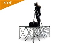 Double 4'X4' Duraflex Camera Platform With Two 32" Risers (Call for shipping before ordering)