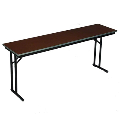 Midwest Folding 24"x60" Comfort Leg Seminar Folding Table, Plywood Surface