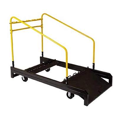 Midwest Folding UpperZone Round 60" Narrow Table Truck, 8 Table Capacity