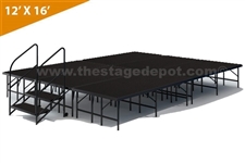 12' x 16' - 16" Single Height Stage Kit ( Poly Finish )