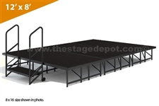 12' x 8' - 16"  Single Height Stage Kit ( Poly Finish )
