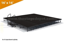 16' x 16' - 16" Single Height Stage Kit ( Poly Finish )