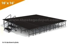 16' x 16' - 24" Single Height Stage Kit ( Poly Finish )