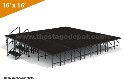 16' x 16' - 24" Single Height Stage Kit ( Poly Finish )