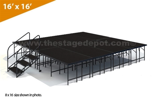 16' x 16' - 32" Single Height Stage Kit ( Poly Finish )