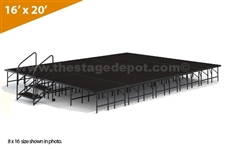 16' x 20' - 24" Single Height Stage Kit ( Poly Finish )