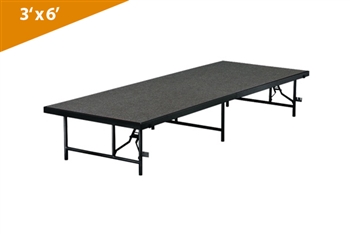 3' X 6' Stage/Seated Riser Section (In Carpet Finish)
