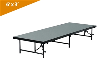 Folding Stages 6' X 3' Stage/Seated Riser Section (In Polypropylene Finish)