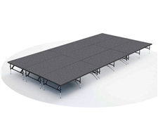 Dual Height Premier Staging 101 by Intellistage Carpet Finish Kits