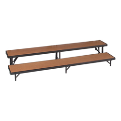 2 level Straight Standing Choral Risers(Hardboard finish)