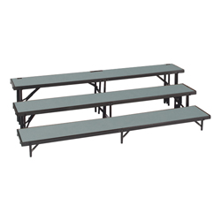 3 level Straight Standing Choral Risers(Polypropylene finish)