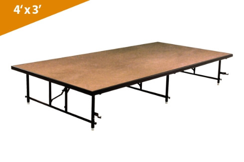Folding Stages Transfold Stage/Seated Riser 4' x 3' (Hardboard Finish)