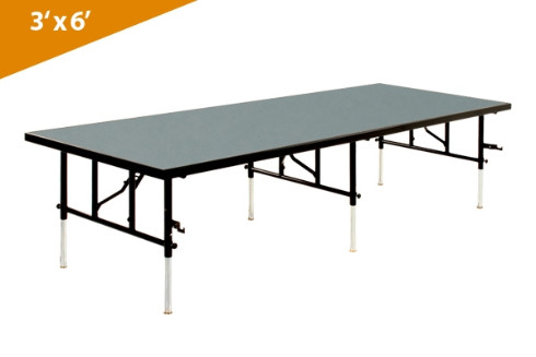 Folding Stages Transfold Stage/Seated Riser 3' x 6' (Polypropylene Finish)