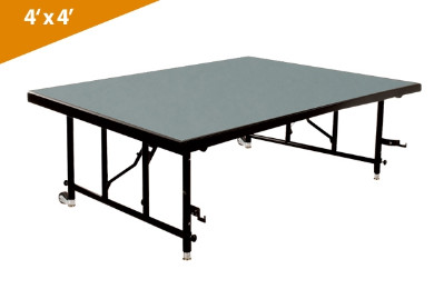 Folding Stages Transfold Stage/Seated Riser 4' x 4' (Polypropylene Finish)