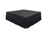 144 SQ. FT STAGE SYSTEM W/ SKIRTING  - 12 FT X 12 FT X 32"