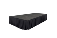 240 SQ. FT STAGE SYSTEM W/ SKIRTING - 12 FT X 20FT X 32"