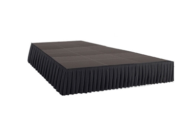 288 SQ. FT STAGE SYSTEM W/ SKIRTING - 12 FT X 24 FT X 24"