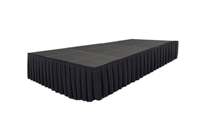 288 SQ. FT STAGE SYSTEM W/ SKIRTING - 12 FT X 24 FT X 32"