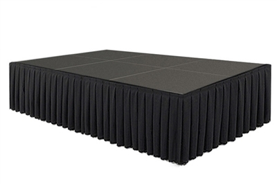 96 SQ. FT STAGE SYSTEM W/ SKIRTING - 12 FT X 8 FT X 32"