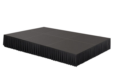 96 SQ. FT STAGE SYSTEM W/ SKIRTING - 12 FT X 8 FT X 8"