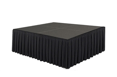 64 SQ. FT STAGE SYSTEM W/ SKIRTING - 8 FT X 8 FT X 32"
