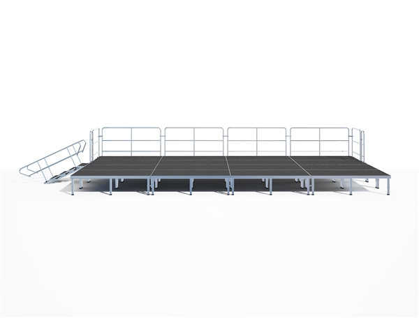16' x 32' Pro-Stage with Telescoping Height-Adjustable Legs